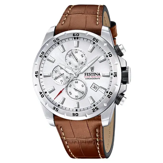 Pánské hodinky Festina Timeless Chronograph F20692/1, Verze: bílá 