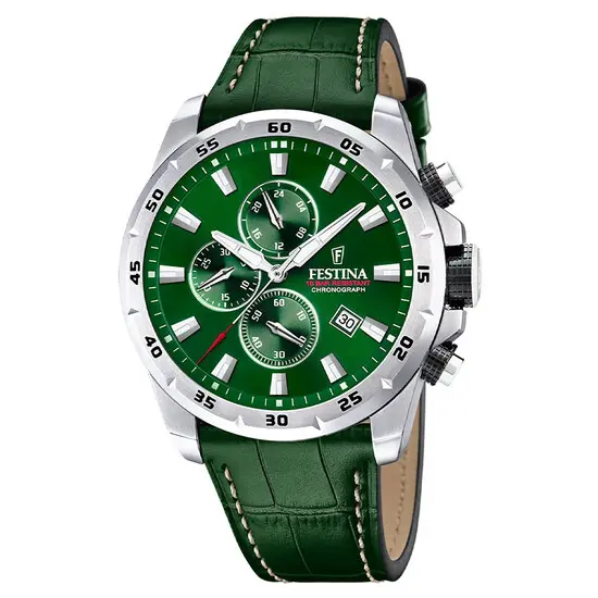 Pánské hodinky Festina Timeless Chronograph F20692/3, Verze: zelená 