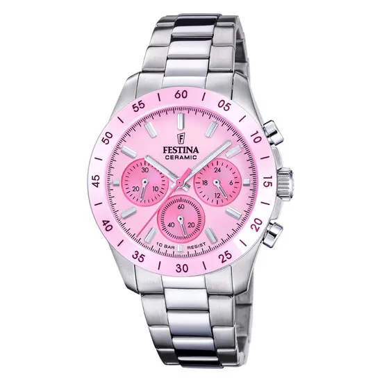 Dámské hodinky Festina Ceramic F20693/2, Verze: růžová 