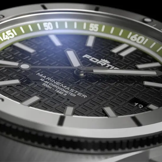 Pánské hodinky Fortis Marinemaster M-44 Woodpecker Green F8120019, Verze: zelená , 10 image