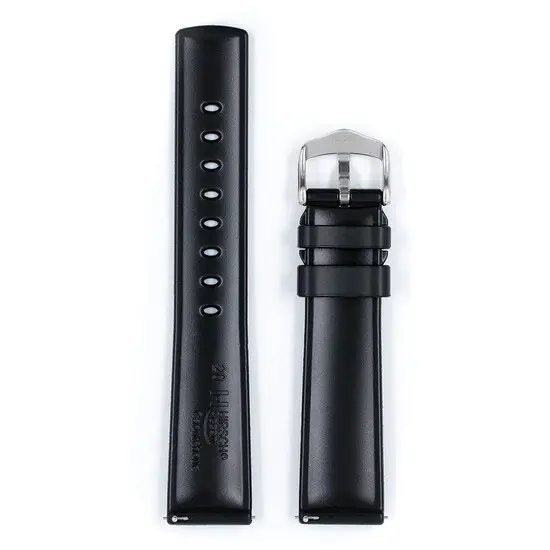 Řemínek Hirsch Accent černý 24 mm L - 120/80, Šířka řemínku: 24 mm, Šířka u spony: 22 mm , 3 image