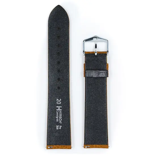 Řemínek Hirsch Camelgrain medový 20 mm XL - 120/100, Verze: hnědá2, Šířka řemínku: 20 mm, Šířka u spony: 18 mm, Délka řemínku: XL - 120/100 , 3 image