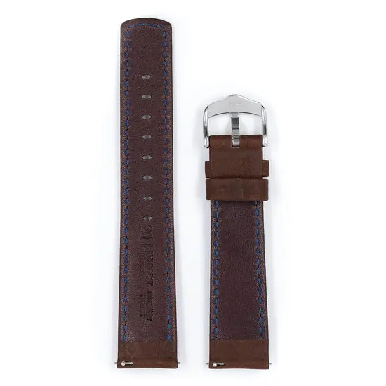 Řemínek Hirsch Mariner hnědý 22 mm L - 120/80, Verze: hnědá, Šířka řemínku: 22 mm, Šířka u spony: 20 mm , 3 image