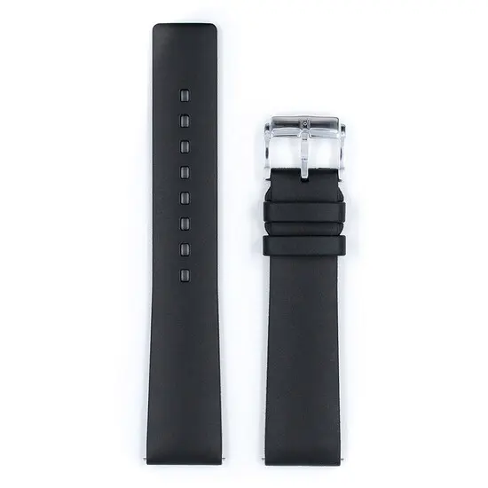 Řemínek Hirsch Pure černý 18 mm L - 120/80, Verze: černá, Šířka řemínku: 18 mm, Šířka u spony: 16 mm, Délka řemínku: L - 120/80 , 2 image
