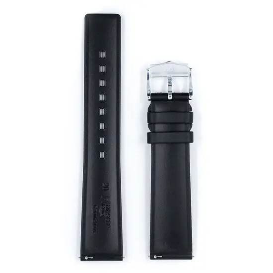 Řemínek Hirsch Pure černý 18 mm L - 120/80, Verze: černá, Šířka řemínku: 18 mm, Šířka u spony: 16 mm, Délka řemínku: L - 120/80 , 3 image