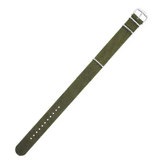 Řemínek Hirsch Rush Recycle zelený 20 mm L - Nato 296, Verze: zelená, Šířka řemínku: 20 mm, Šířka u spony: 20 mm, Délka řemínku: L - Nato 296 , 2 image