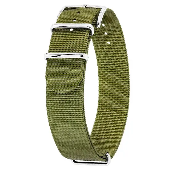 Řemínek Hirsch Rush Recycle zelený 20 mm L - Nato 296, Verze: zelená, Šířka řemínku: 20 mm, Šířka u spony: 20 mm, Délka řemínku: L - Nato 296 