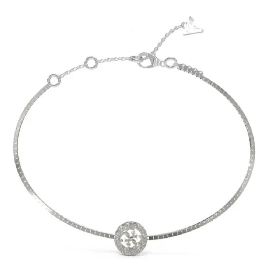 Náramek Guess 4G Crush JUBB04163JWRHS, Verze: stříbrná 