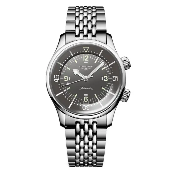 Hodinky Longines Legend Diver Watch L3.764.4.99.6, Verze: šedá 