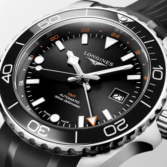 Pánské hodinky Longines HydroConquest GMT L3.890.4.56.9, Verze: černá2 , 6 image