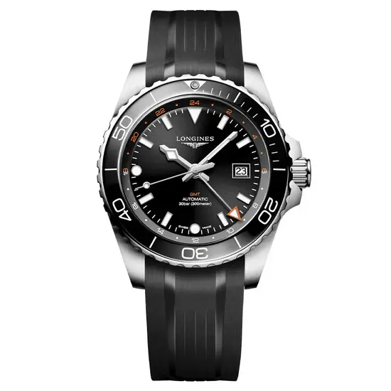 Pánské hodinky Longines HydroConquest GMT L3.890.4.56.9, Verze: černá2 