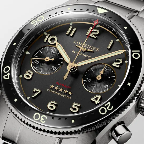 Pánské hodinky Longines Spirit Flyback Titanium L3.821.1.53.6, Verze: šedá , 5 image