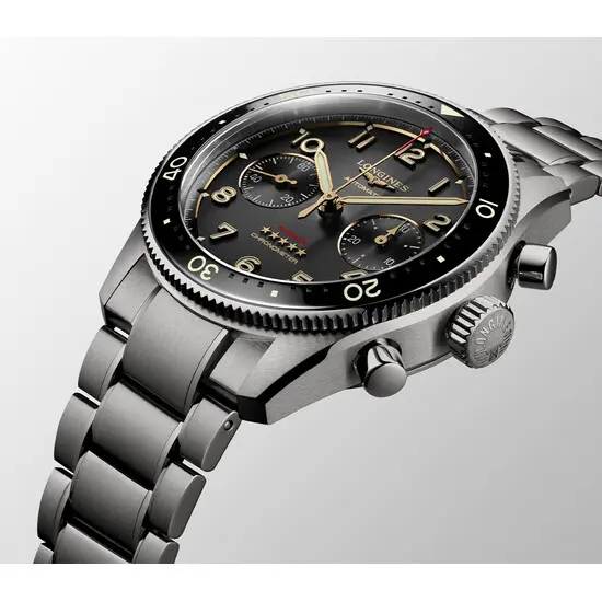 Pánské hodinky Longines Spirit Flyback Titanium L3.821.1.53.6, Verze: šedá , 4 image