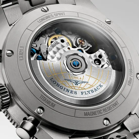 Pánské hodinky Longines Spirit Flyback Titanium L3.821.1.53.6, Verze: šedá , 6 image