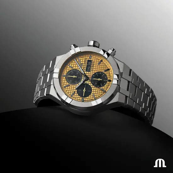 Pánské hodinky Maurice Lacroix Aikon Automatic Titanium Chronograph AI6038-TT032-530-1, Verze: žluté zlato , 2 image