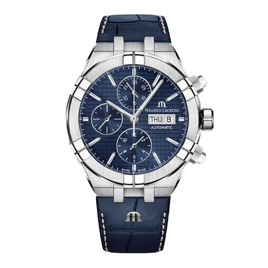 Pánské hodinky Maurice Lacroix Aikon Automatic Chronograph AI6038-SS001-430-1, Verze: modrá2 