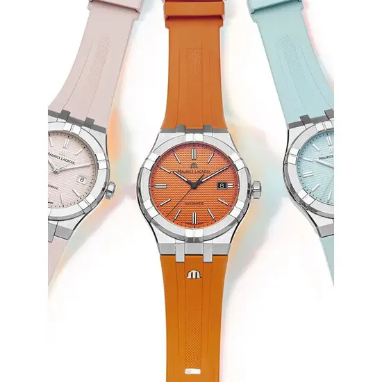 Pánské hodinky Maurice Lacroix Aikon Limited Summer Edition 42 mm AI6008-SS00F-530-E, Verze: oranžová , 2 image