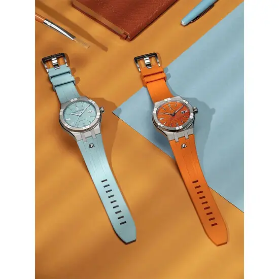 Pánské hodinky Maurice Lacroix Aikon Limited Summer Edition 42 mm AI6008-SS00F-530-E, Verze: oranžová , 4 image