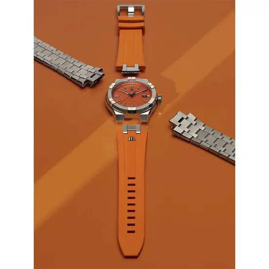 Pánské hodinky Maurice Lacroix Aikon Limited Summer Edition 42 mm AI6008-SS00F-530-E, Verze: oranžová , 5 image