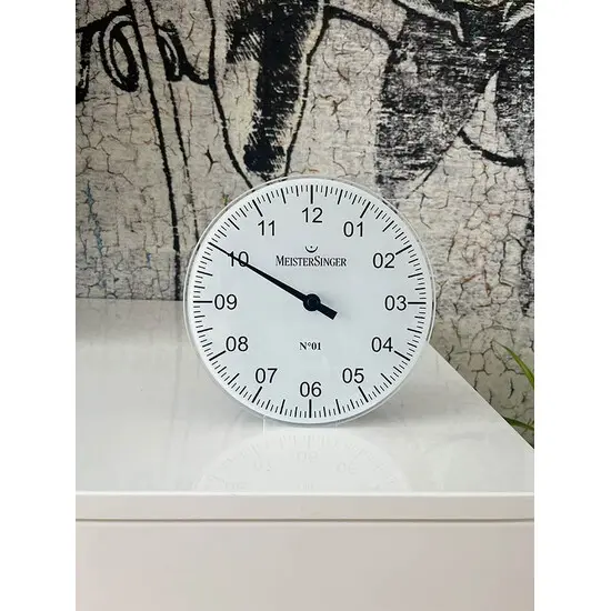 Hodiny MeisterSinger WU18 18 cm, Verze: bílá , 4 image