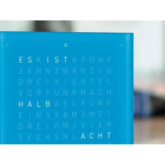 Budík Qlocktwo Earth 13.5 Pure Blue Candy, Jazyk: EN English , 3 image