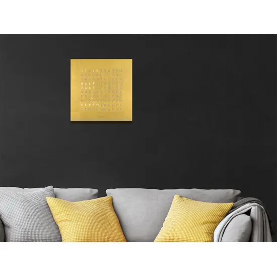 Hodiny Qlocktwo Earth 45 Creators Edition Gold, Jazyk: EN English , 2 image