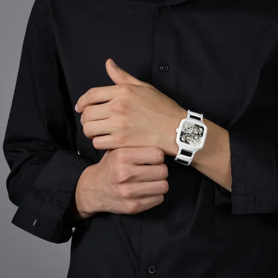 Hodinky Rado True Square Automatic Open Heart Diamonds Limited Edition R27073752, Verze: bílá , 3 image