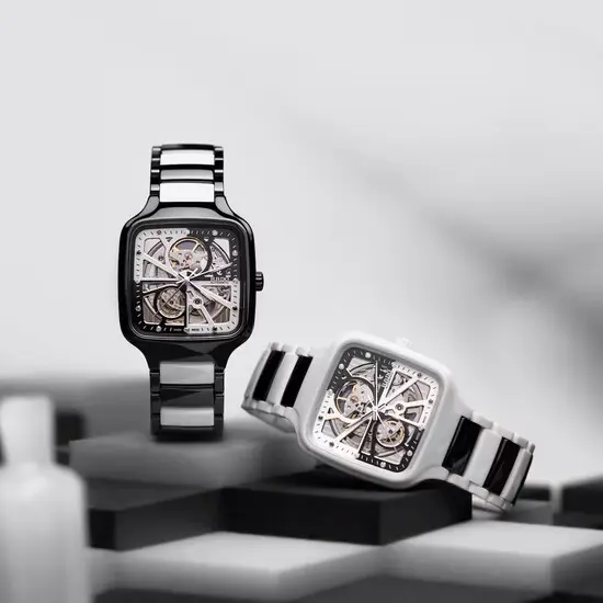 Hodinky Rado True Square Automatic Open Heart Diamonds Limited Edition R27073752, Verze: bílá , 8 image