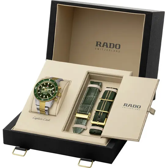 Pánské hodinky Rado Captain Cook Chronograph Set R32151318, Verze: žluté zlato , 6 image