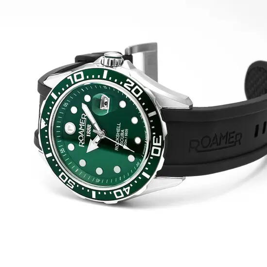 Pánské hodinky Roamer Rockshell Mark III Scuba 867833 41 75 02, Verze: zelená , 2 image
