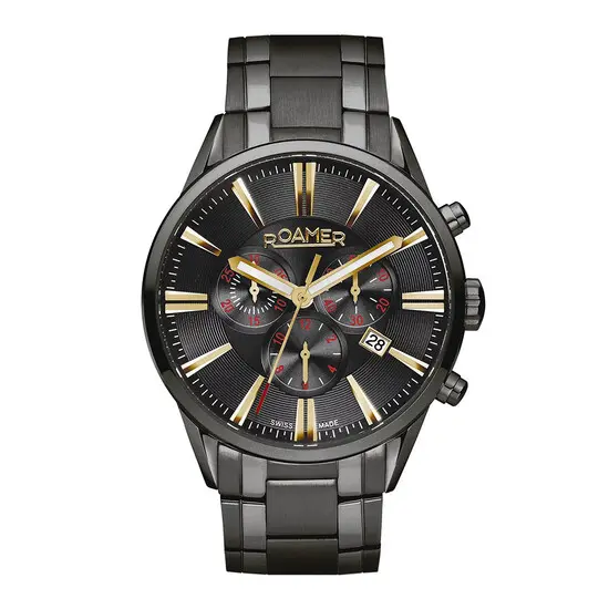 Pánské hodinky Roamer Superior Chrono 508837 45 85 50, Verze: černá 