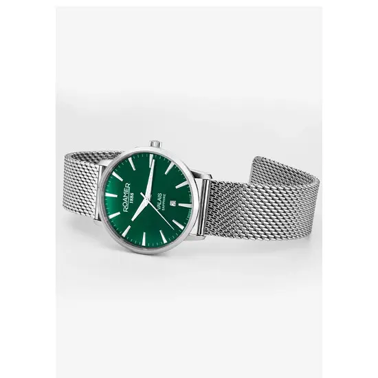 Pánské hodinky Roamer Valais Box-Set Gents 988833 41 75 05, Verze: zelená , 5 image