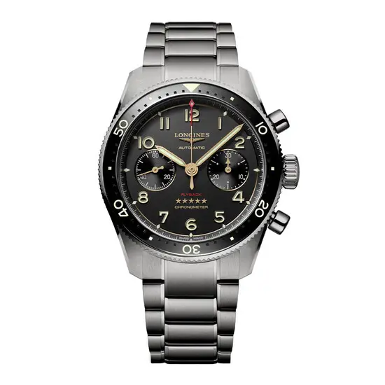 Pánské hodinky Longines Spirit Flyback Titanium L3.821.1.53.6, Verze: šedá 