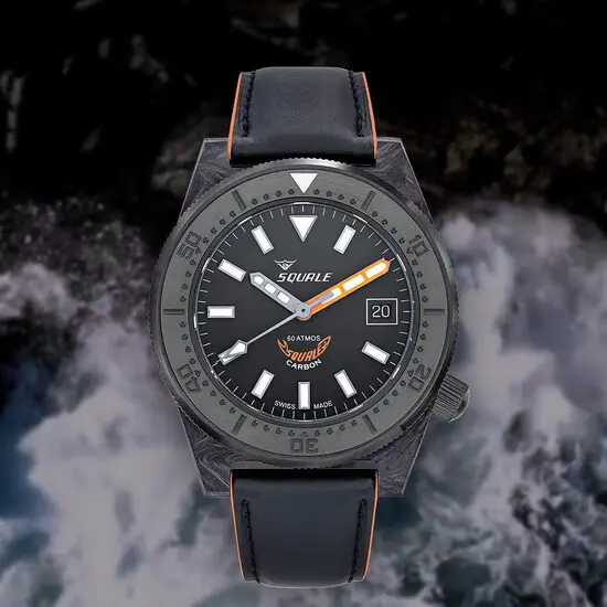 Pánské hodinky Squale T-183 Forged Carbon T-183FCOR, Verze: černá , 5 image