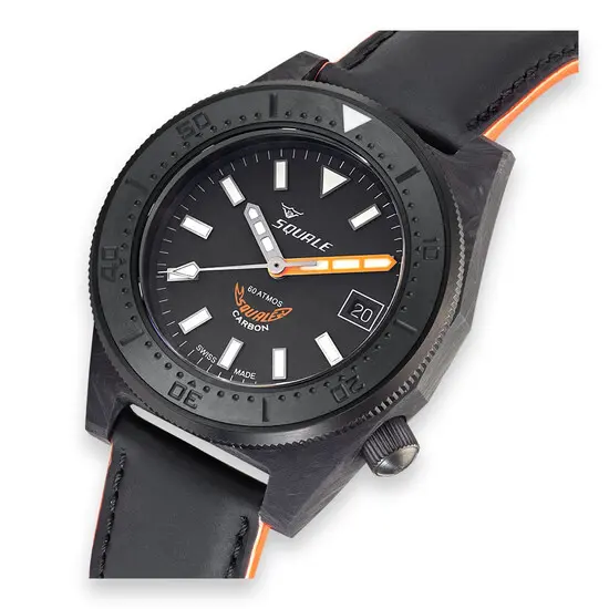Pánské hodinky Squale T-183 Forged Carbon T-183FCOR, Verze: černá , 4 image