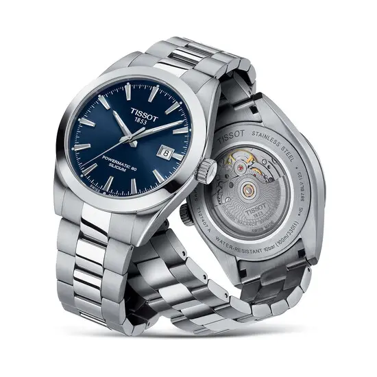 Pánské hodinky Tissot Gentleman Powermatic 80 Silicium T127.407.11.041.00, Verze: modrá , 5 image