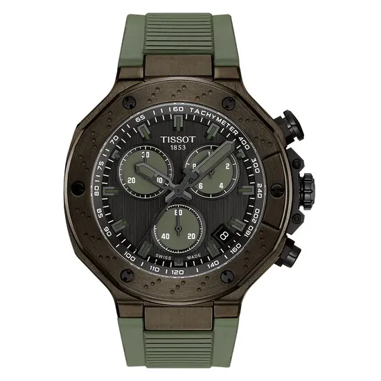 Pánské hodinky Tissot T-Race Quartz Chronograph T141.417.37.061.02, Verze: zelená 
