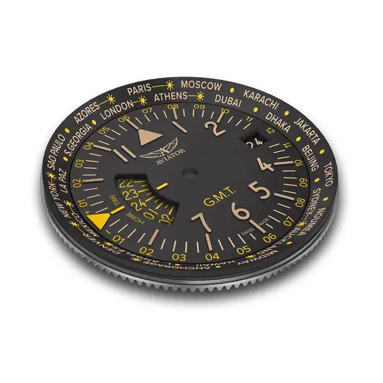 Pánské hodinky Aviator Airacobra GMT V.1.37.0.303.5, Verze: černá2 , 5 image