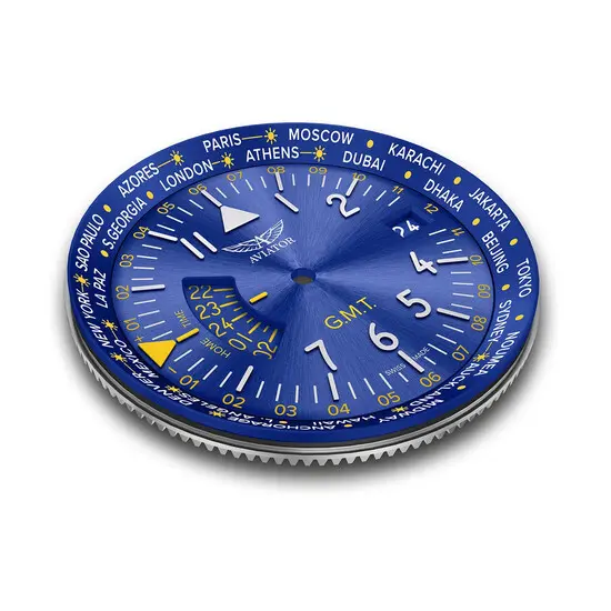 Pánské hodinky Aviator Airacobra GMT V.1.37.3.308.5, Verze: modrá2 , 5 image