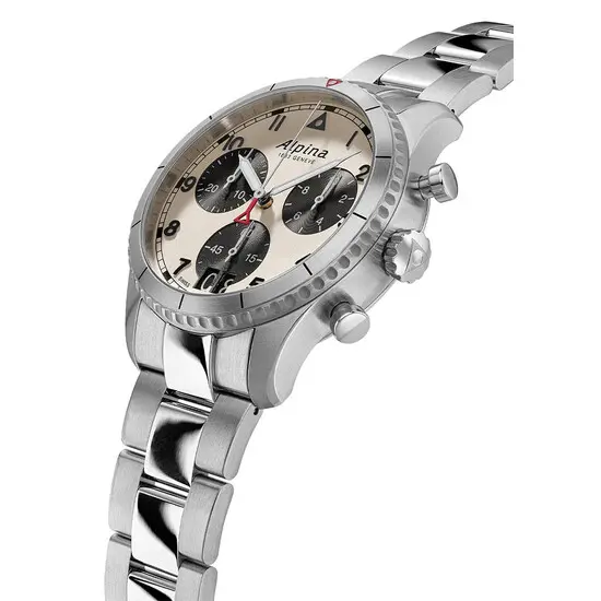 Pánské hodinky Alpina Startimer Pilot Quartz Chronograph Big Date AL-372WB4S26B, Verze: stříbrná , 3 image