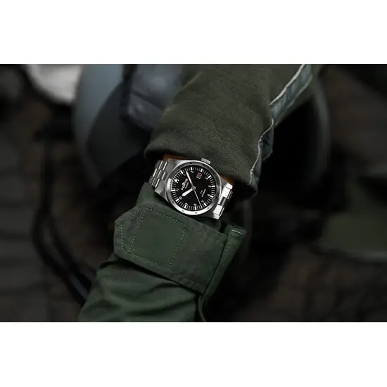 Pánské hodinky Fortis Flieger F-41 Black F4220017, Verze: stříbrná , 7 image