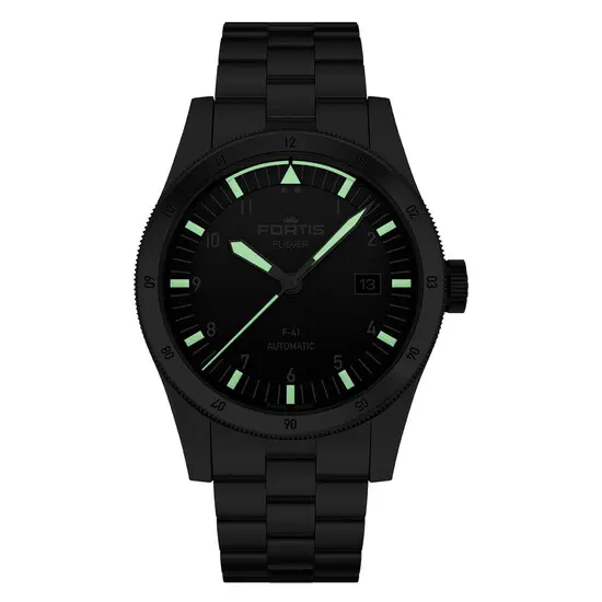 Pánské hodinky Fortis Flieger F-41 Black F4220017, Verze: stříbrná , 3 image