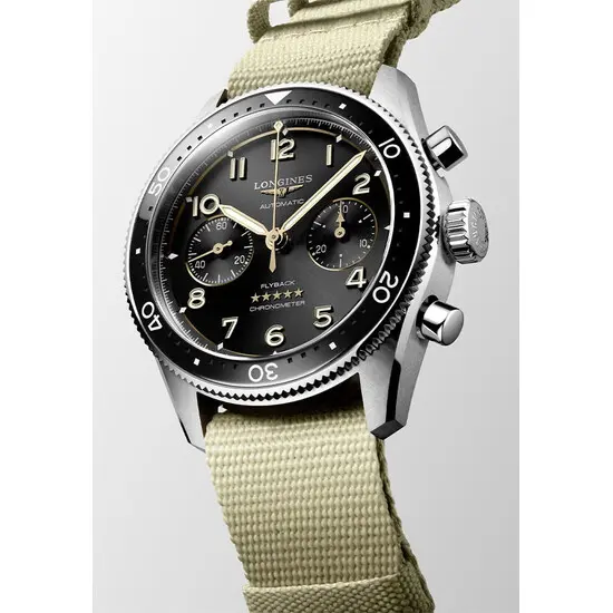 Pánské hodinky Longines Spirit Flyback L3.821.4.53.9, Verze: béžová, krémová 2 , 3 image