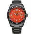 Zegarek nurkowy z pomarańczową tarczą Citizen Marine AW1765-88X