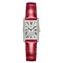 Zegarek z diamentami i czerwonym paskiem Longines DolceVita L5.255.0.71.5