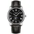 Longines Master Collection L2.909.4.51.7 zegarek męski z fazami księżyca i czarną tarczą