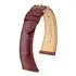 Pasek z aligatora Hirsch London kolor bordowy 14 mm