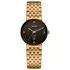 Rado Florence pozłacany zegarek damski z czarną tarczą