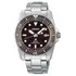 Pánské hodinky Seiko Prospex Compact Solar Scuba Diver SNE571P1, Verze: hnědá 