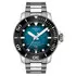 Zegarek nurkowy Tissot Seastar 2000 Professional z turkusową tarczą.